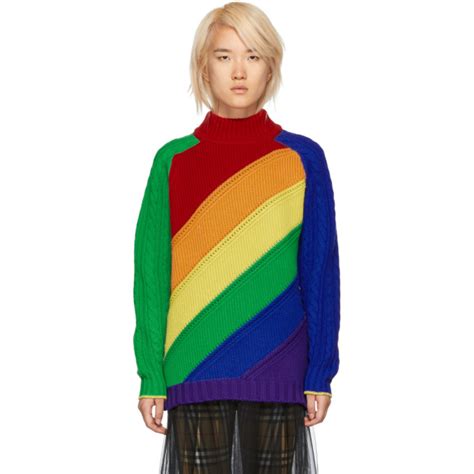 burberry rainbow sweater|Burberry sweater on sale.